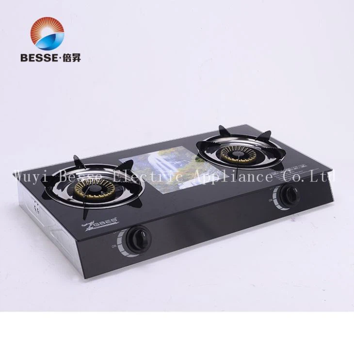 Big Fire Stainless Steel 2 Big Burner Gas Stove (ZG-3080B)