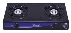 Black Panel Gas Stove Cast Iron Burner Manufactory Cheaper Oil Free