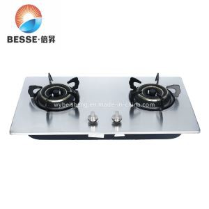 Built-in Stainless Steel Gas Stove With Two Burners