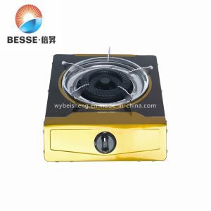 Gold Color Gas Stove Stainless Steel Stove With One Burner