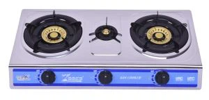 Popular Kitchen Gas Stove Triple Burner Manufactory Cheaper Price 3075